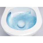 Tece potinkinis rėmas su juodu TeceNow vandens nuleidimo mygtuku ir  Jasmin  klozetas su sukūrinė vandens nuleidimo sistema ir lėtaegiu dangčiu